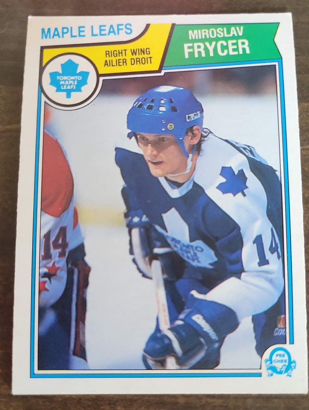 1983/84 OPC Miroslav Frycer Toronto Maple Leafs Hockey Card - Blue & White